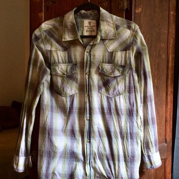 Route 66 Vintage Look Plaid Shirt - Picture 3 of 8